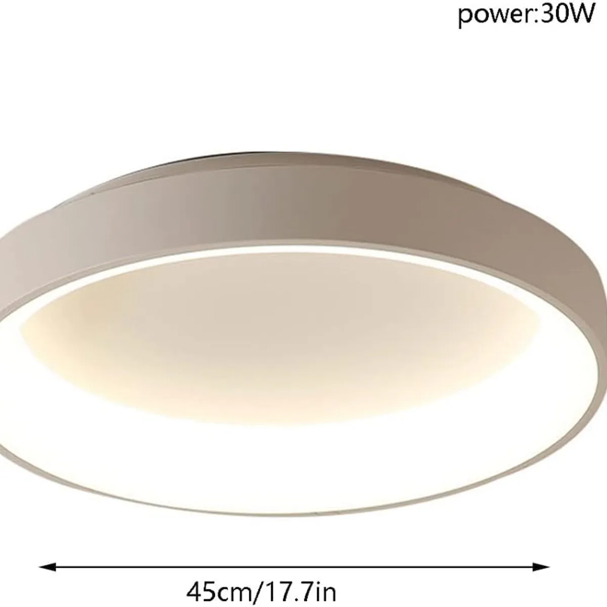 GENERICO - Lámpara de Techo 30W Led 3 en 1 White