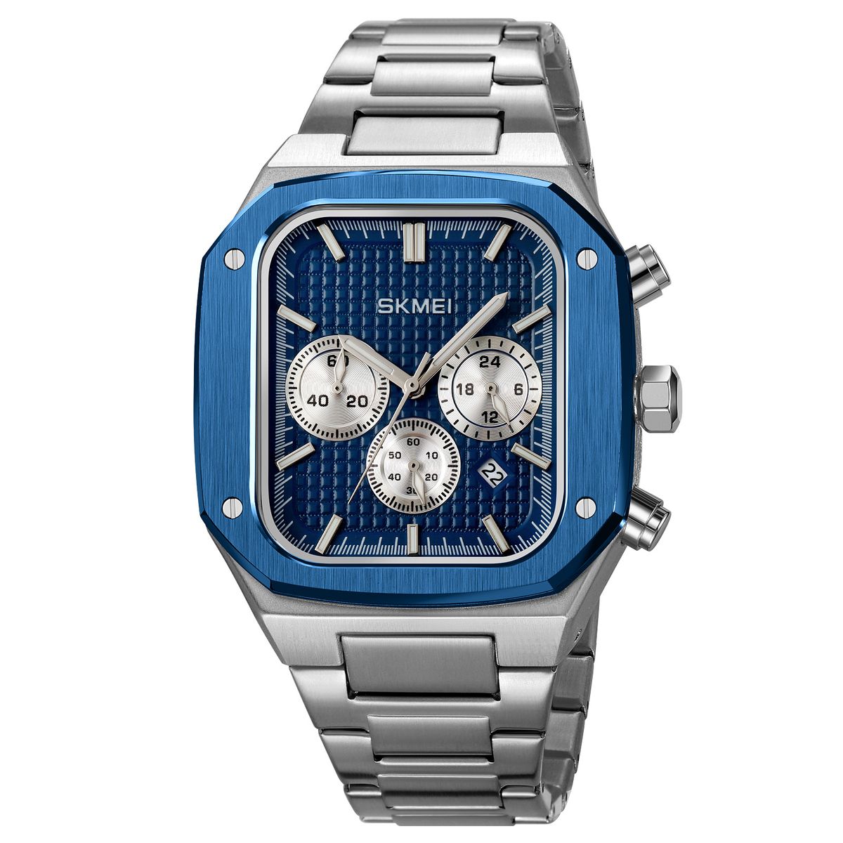 SKMEI - Reloj Skmei 2201 Cronómetro Analógo Correa Acero