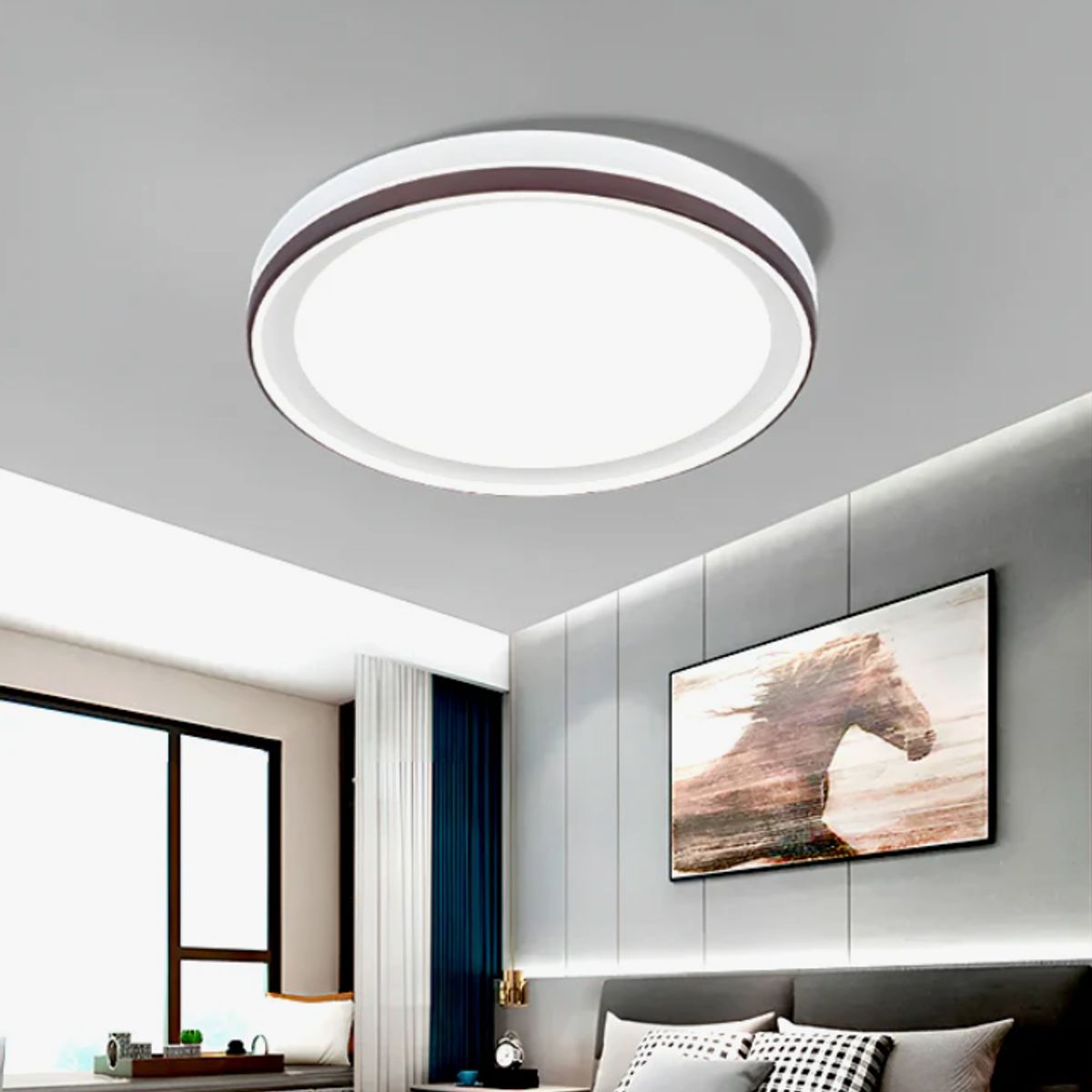 GENERICO - Lámpara de Techo 30W Led 3 en 1 Coffee