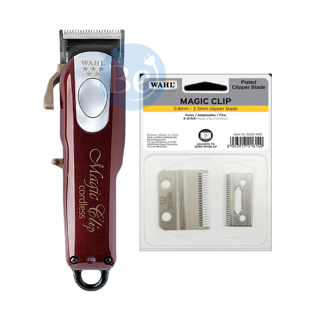 WAHL - Combo Wahl Cortadora Magic Clip 08148-308 y Cuchilla De Repuesto