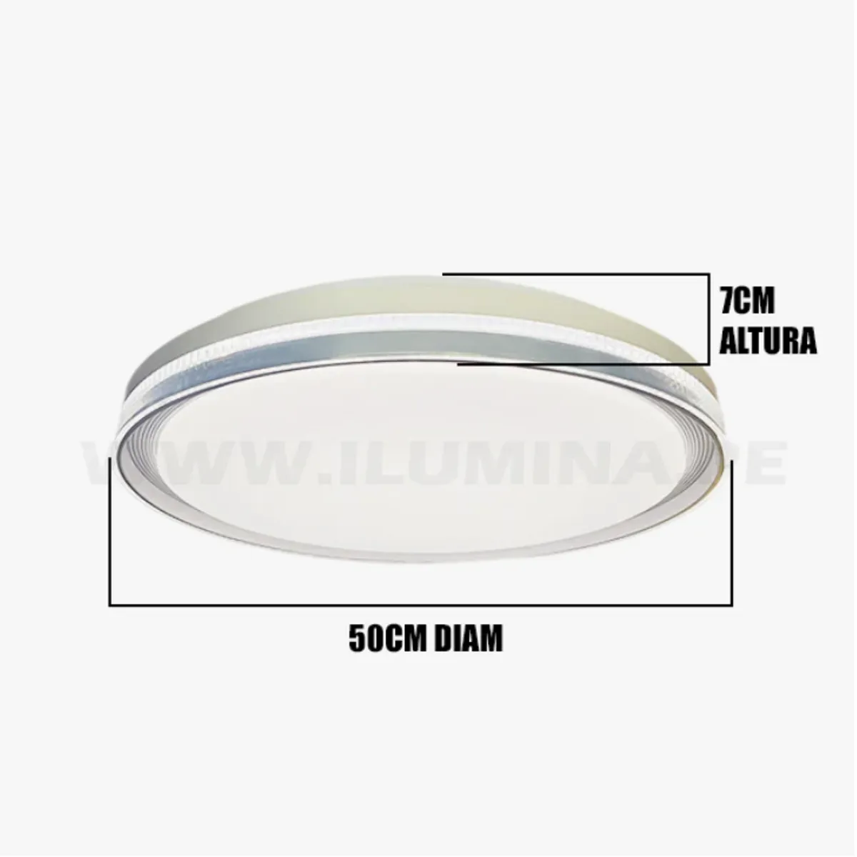 GENERICO - Lámpara de Techo 30W Led 3 en 1 White