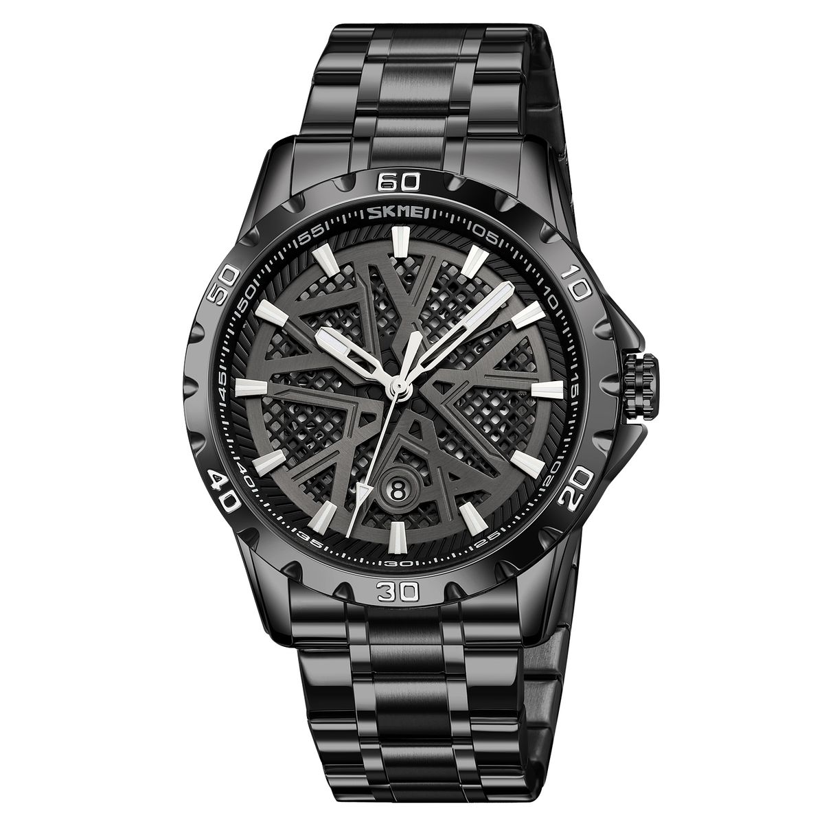 SKMEI - Reloj Skmei 9337 Correa Acero analógo para Caballero