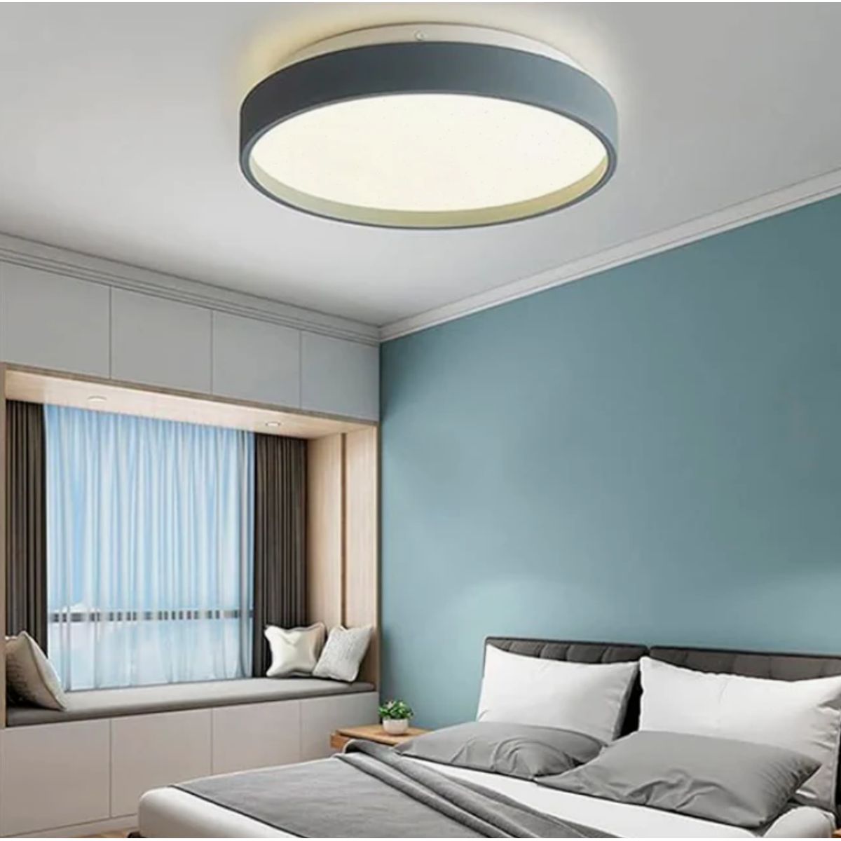 GENERICO - Lámpara de Techo 30W Led 3 en 1 Grey