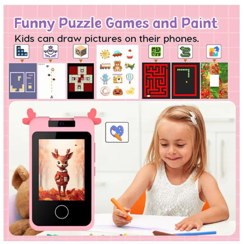 GENERICO - CAMARA DIGITAL PARA NIÑAS  Modelo Celular Pantalla Tactil