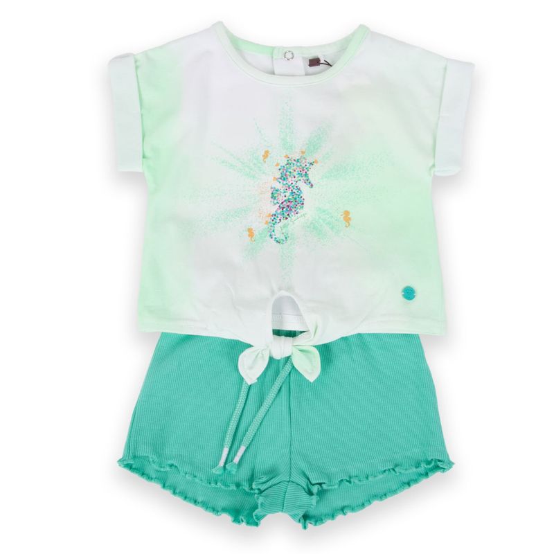 PILLIN - Conjunto Bebe Niña PVA652-24VER9M