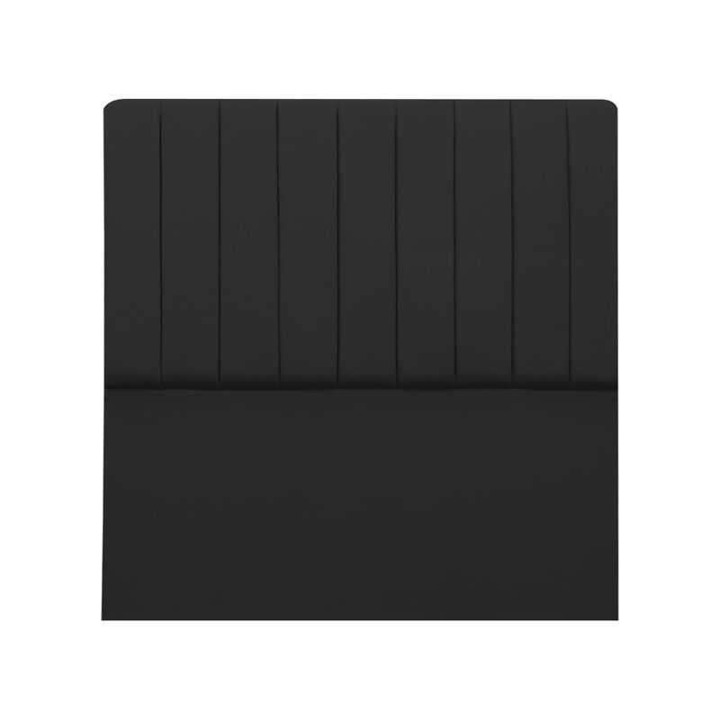 MUEBLES MACRUMO - Cama tapizada Calisia - 1.5 Plz - Color negro