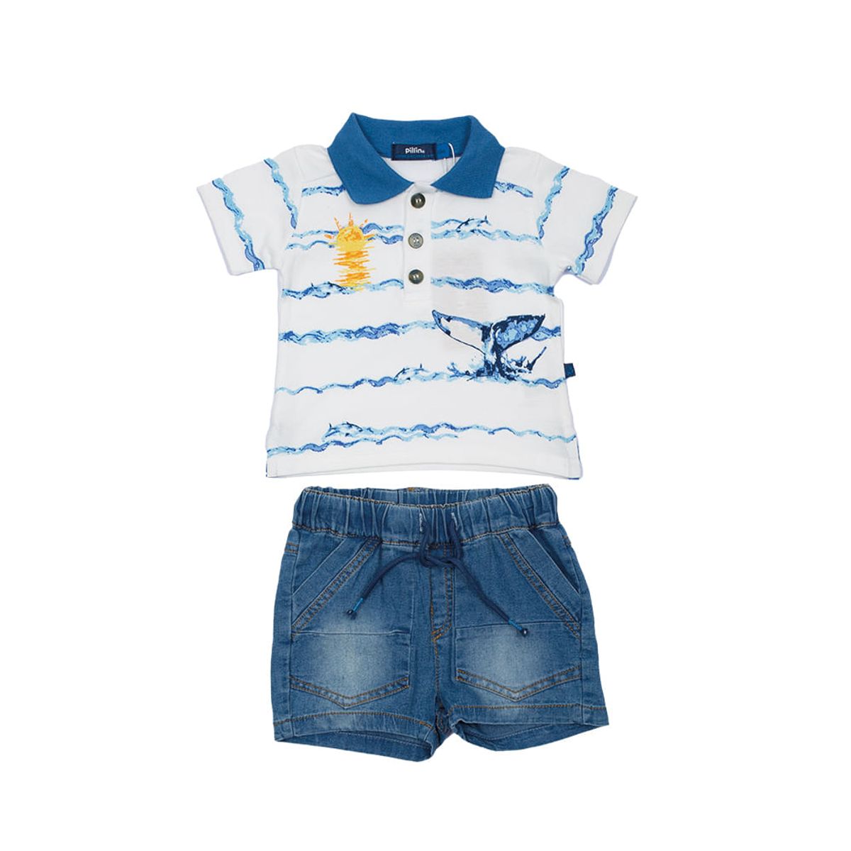 PILLIN - Conjunto Bebé Niño PVU736DEN9M