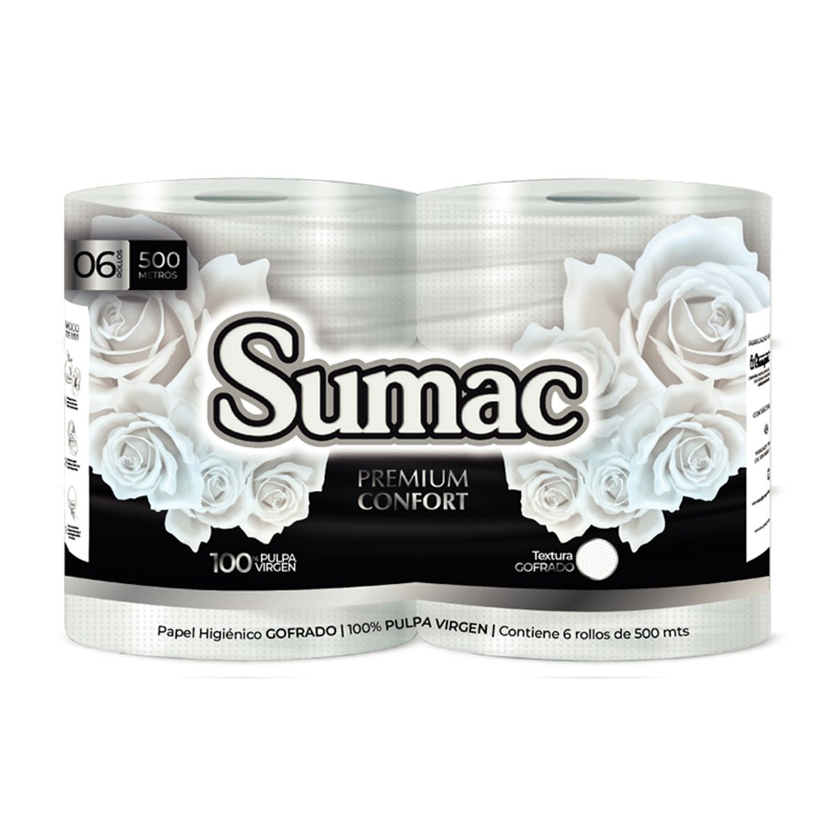 EXORIAM - Papel Higiénico Industrial Sumac Premium Confort 500