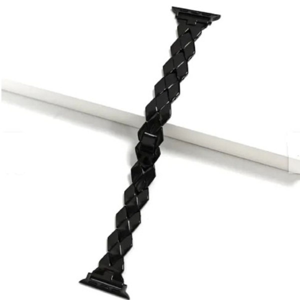 GENERICO - Correa Acero GLAM para Apple Watch 38mm - NEGRO