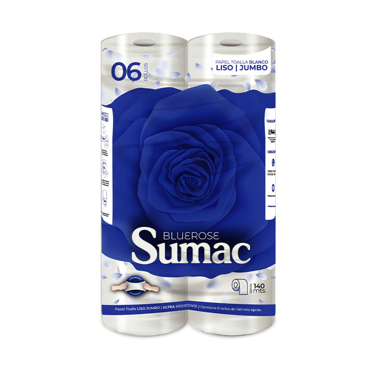 EXORIAM - Papel Toalla jumbo Sumac Bluerose 140 metros