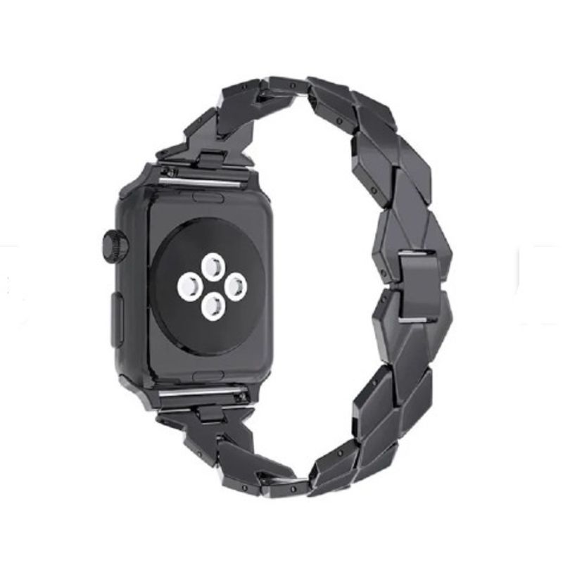 GENERICO - Correa Acero GLAM para Apple Watch 41mm - NEGRO