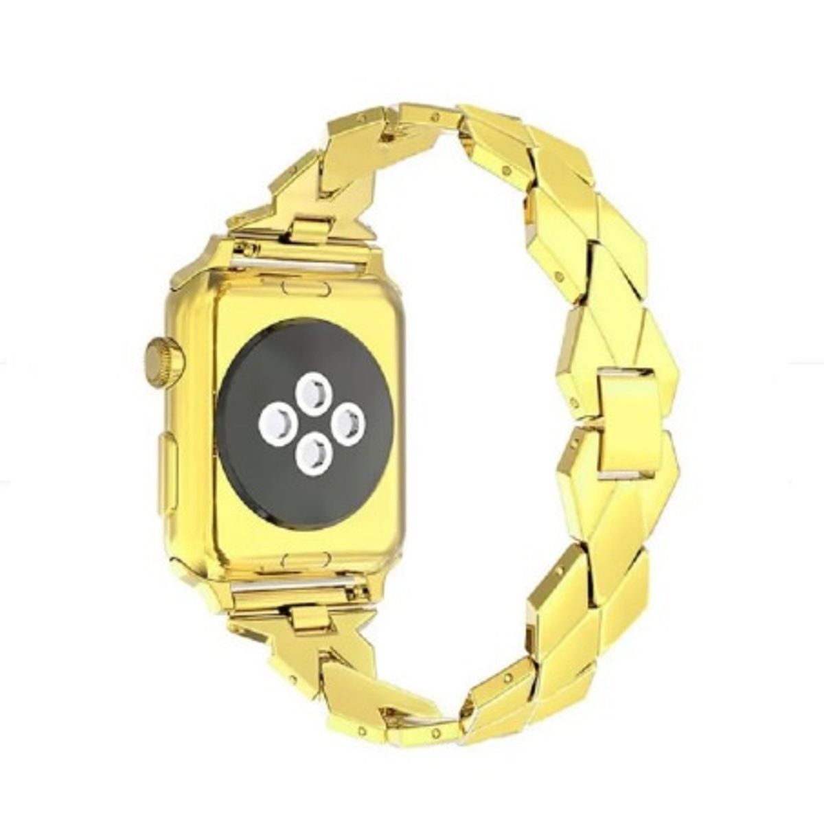 GENERICO - Correa Acero GLAM para Apple Watch 45mm - DORADO