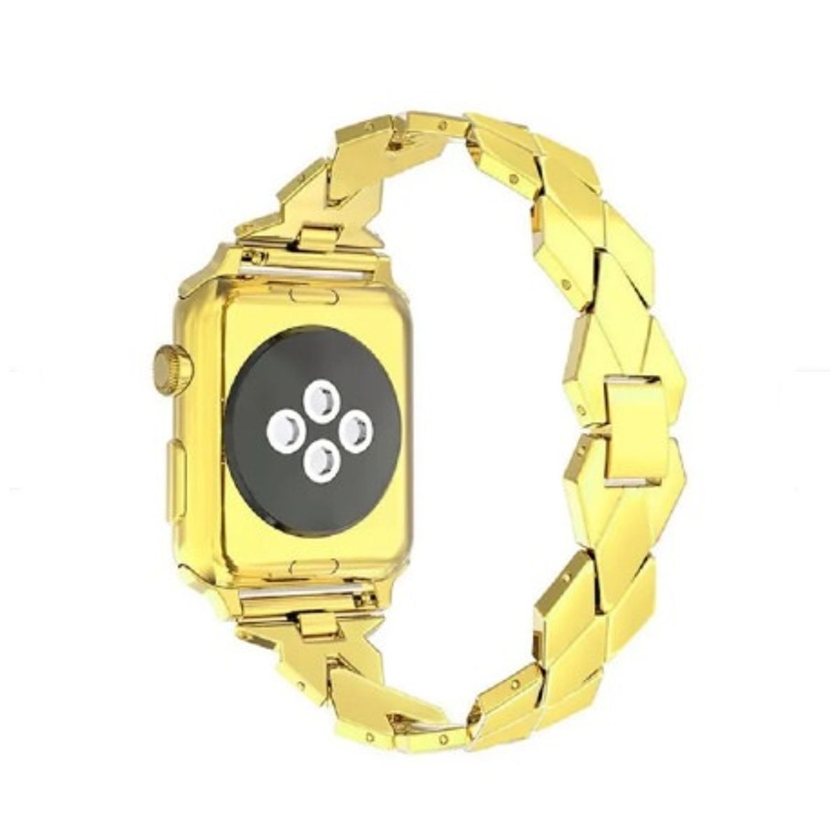 GENERICO - Correa Acero GLAM para Apple Watch 45mm - DORADO