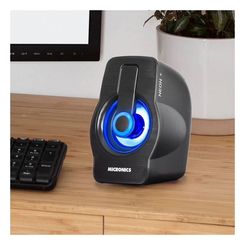 GENERICO - Pack2 Parlante con Conexion a USB en Negro Y+Regalo Stickers