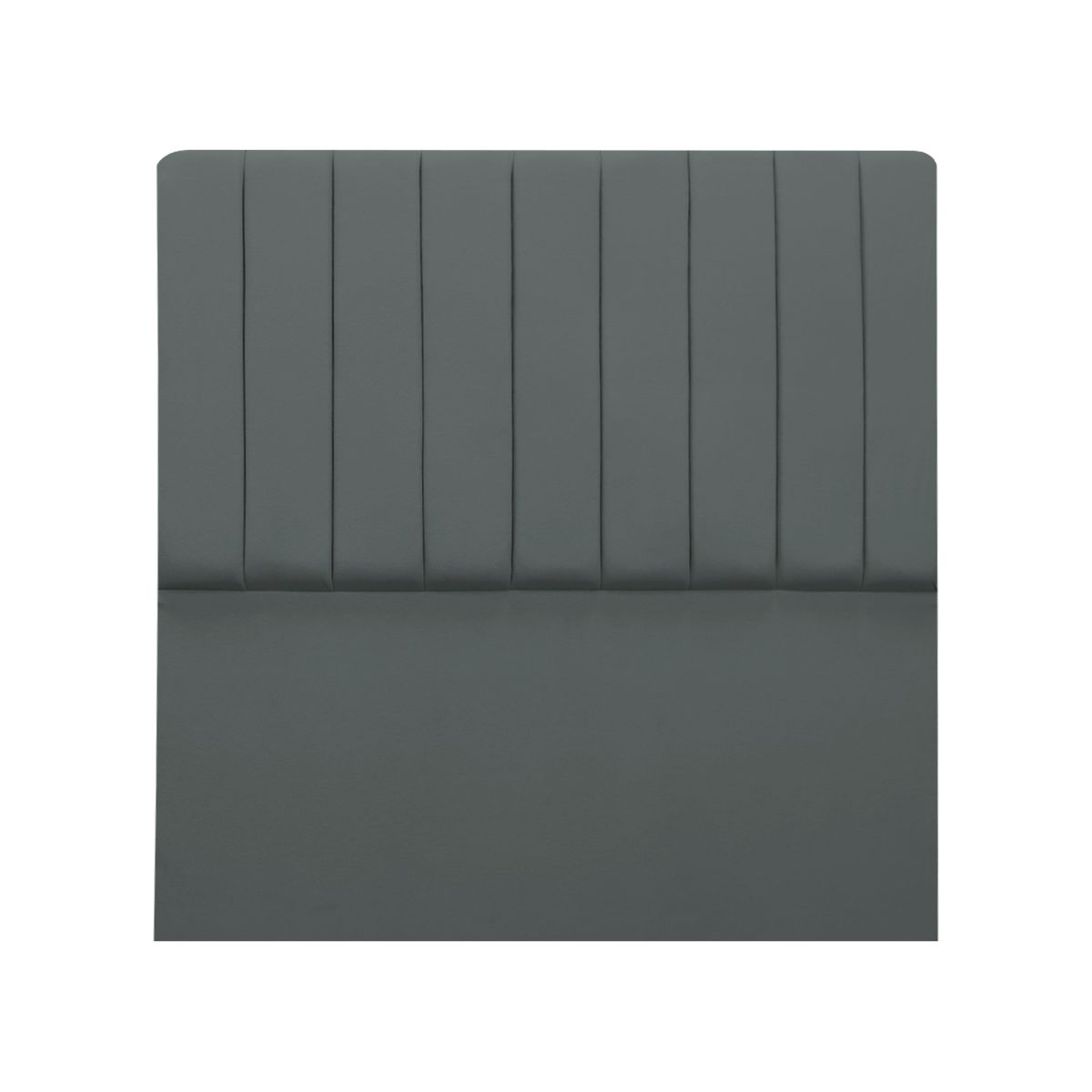 MUEBLES MACRUMO - Cama tapizada Calisia King 2 tarimas Color Gris oscuro