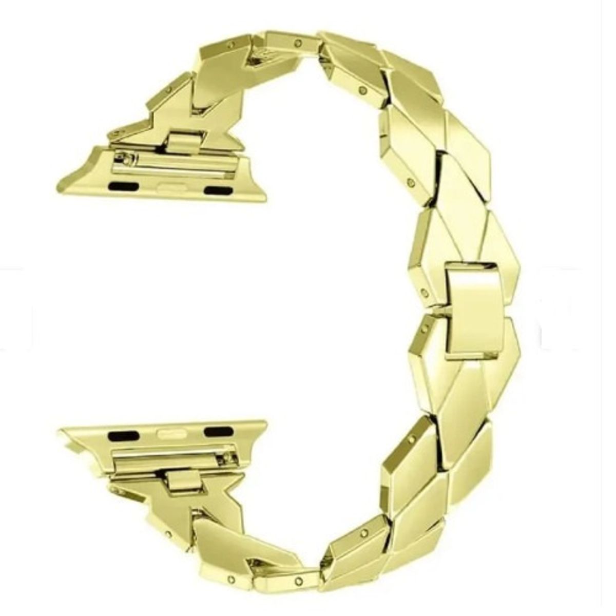 GENERICO - Correa Acero GLAM para Apple Watch 49mm - DORADO