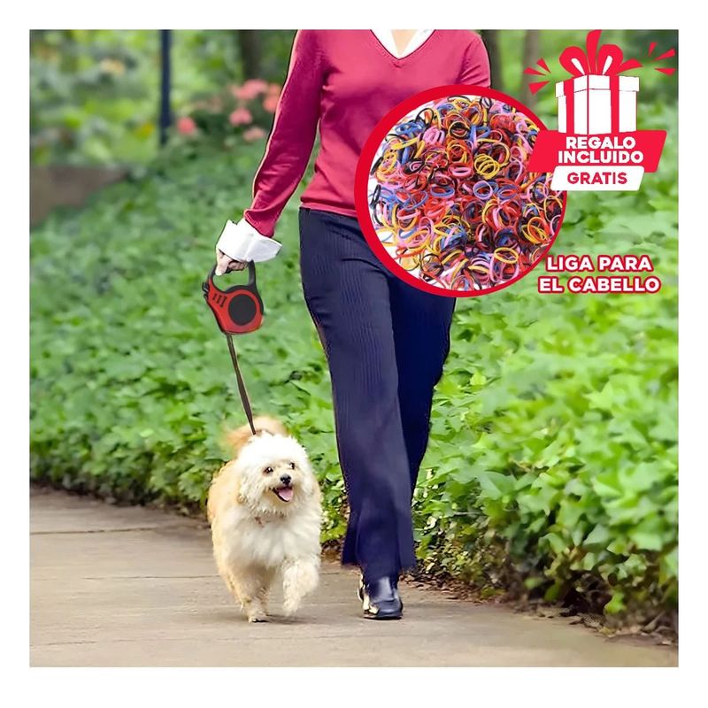 RYBIU IMPORT - Cinta Retractil de 3m para Perros Y+Ligas de Regalo