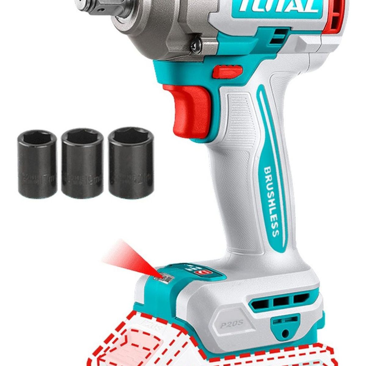 TOTAL - Llave de impacto 400nm 20v Total