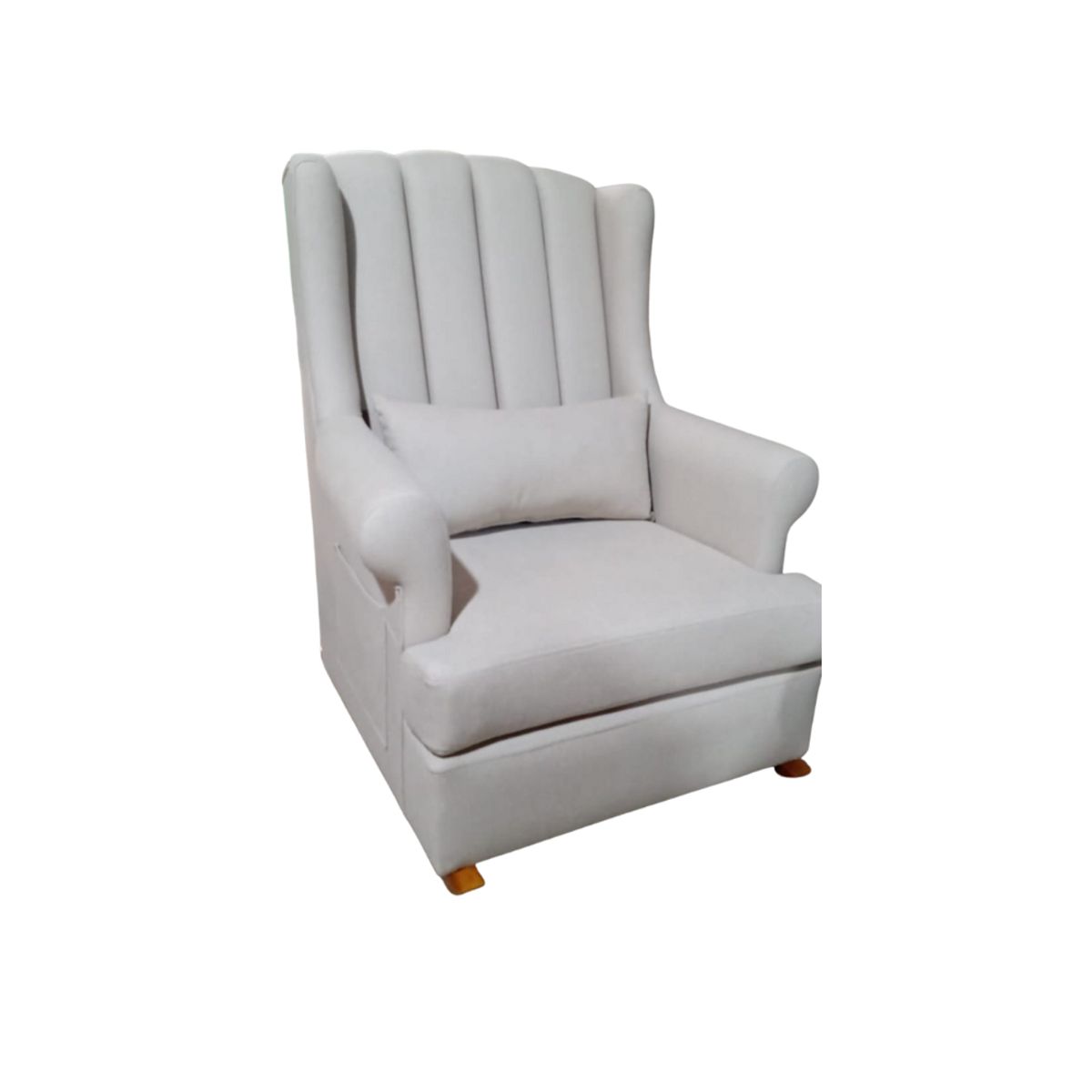 AMOBLART - Butaca Mesedora rouse + color beig + puff regalo