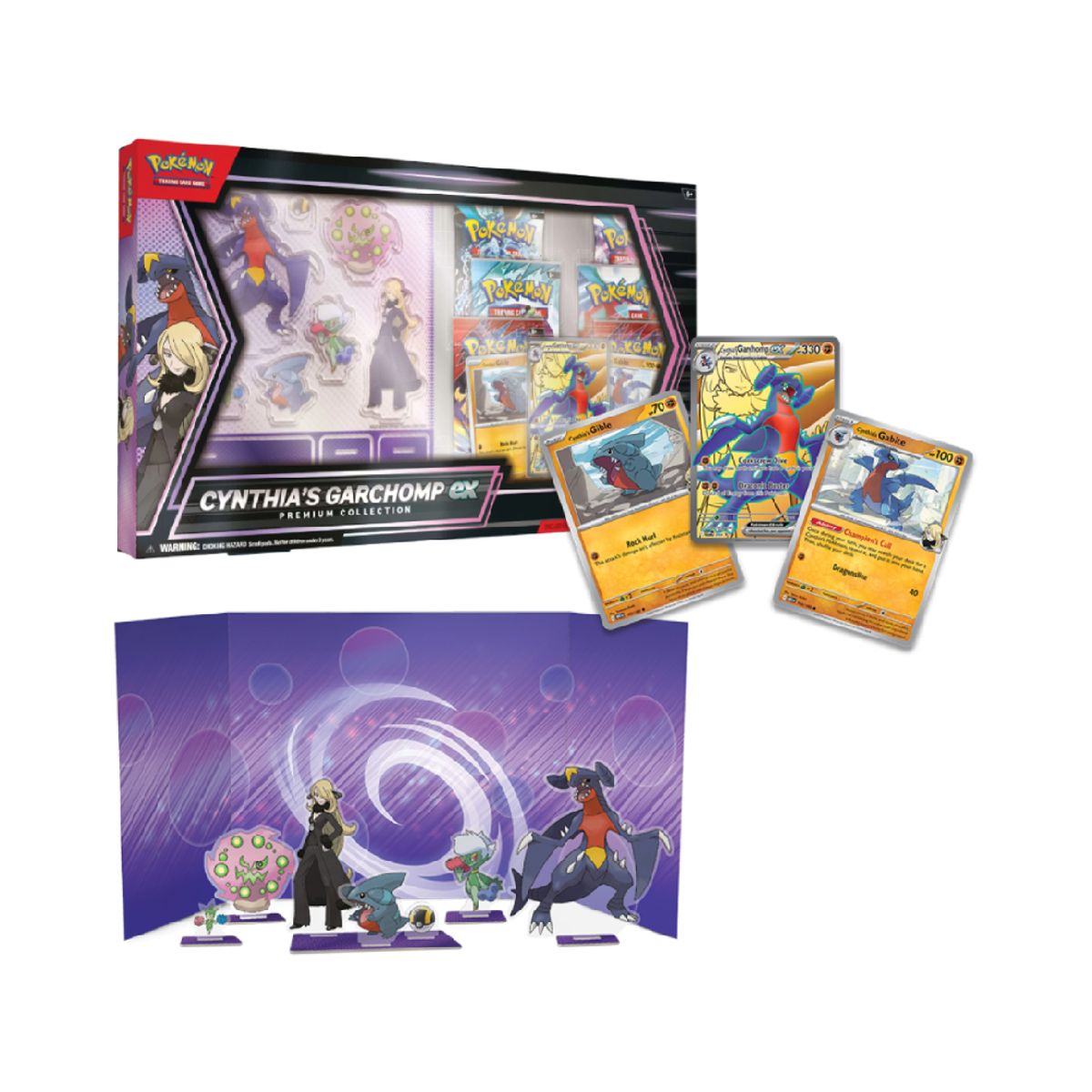 POKEMON - Pokemon TCG Cynthia Garchomp EX Premium Collection Ingles