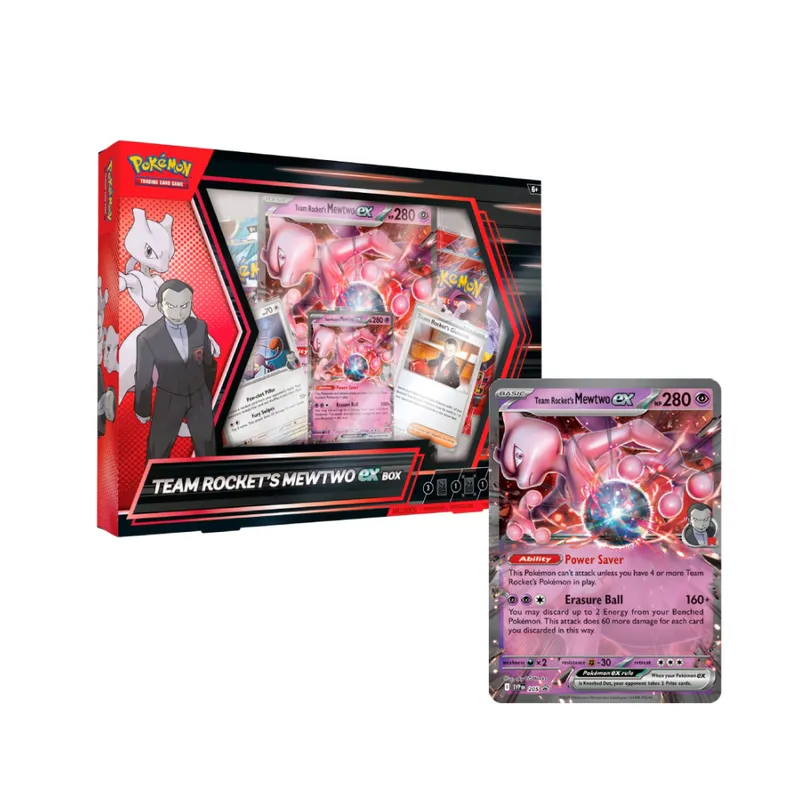 POKEMON - Pokemon TCG Team Rocket Mewtwo EX Box Ingles