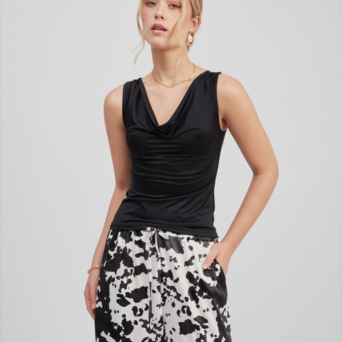 BANATY - TOP BOULEVARD DEMI SIN MANGA DE MUJER