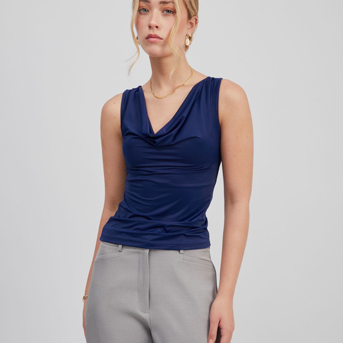 BANATY - TOP BOULEVARD DEMI SIN MANGA DE MUJER