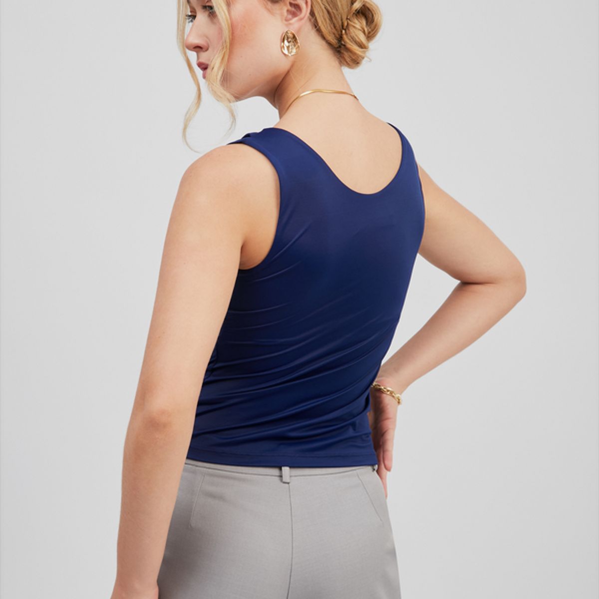 BANATY - TOP BOULEVARD DEMI SIN MANGA DE MUJER