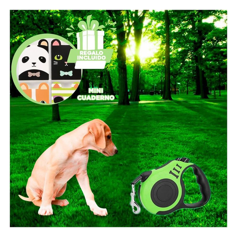 RYBIU IMPORT - Soga para Paseos por el Parque en Verde Y+Regalo Agendita