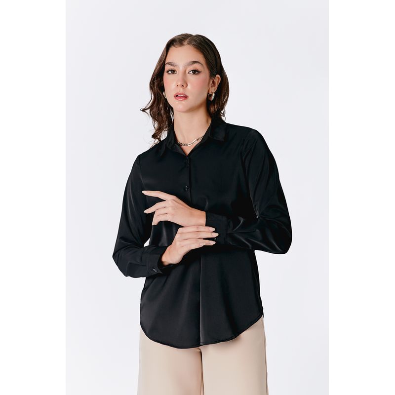 BANATY - BLUSA CASUAL LORENA MANGA LARGA DE MUJER