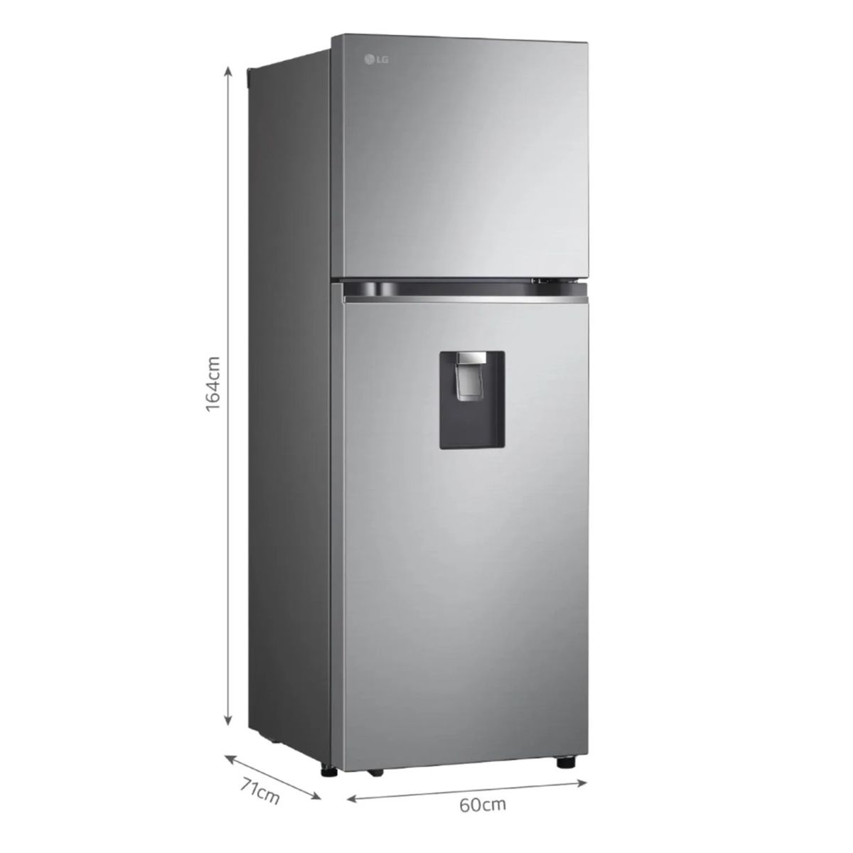 LG - REFRIGERADORA LG DOORCOOLING 314LT GT31WPP PLATEADA
