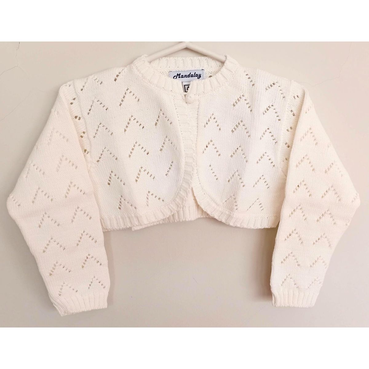 GENERICO - BOLERO CALADO NIÑA CHAQUETA CORTA