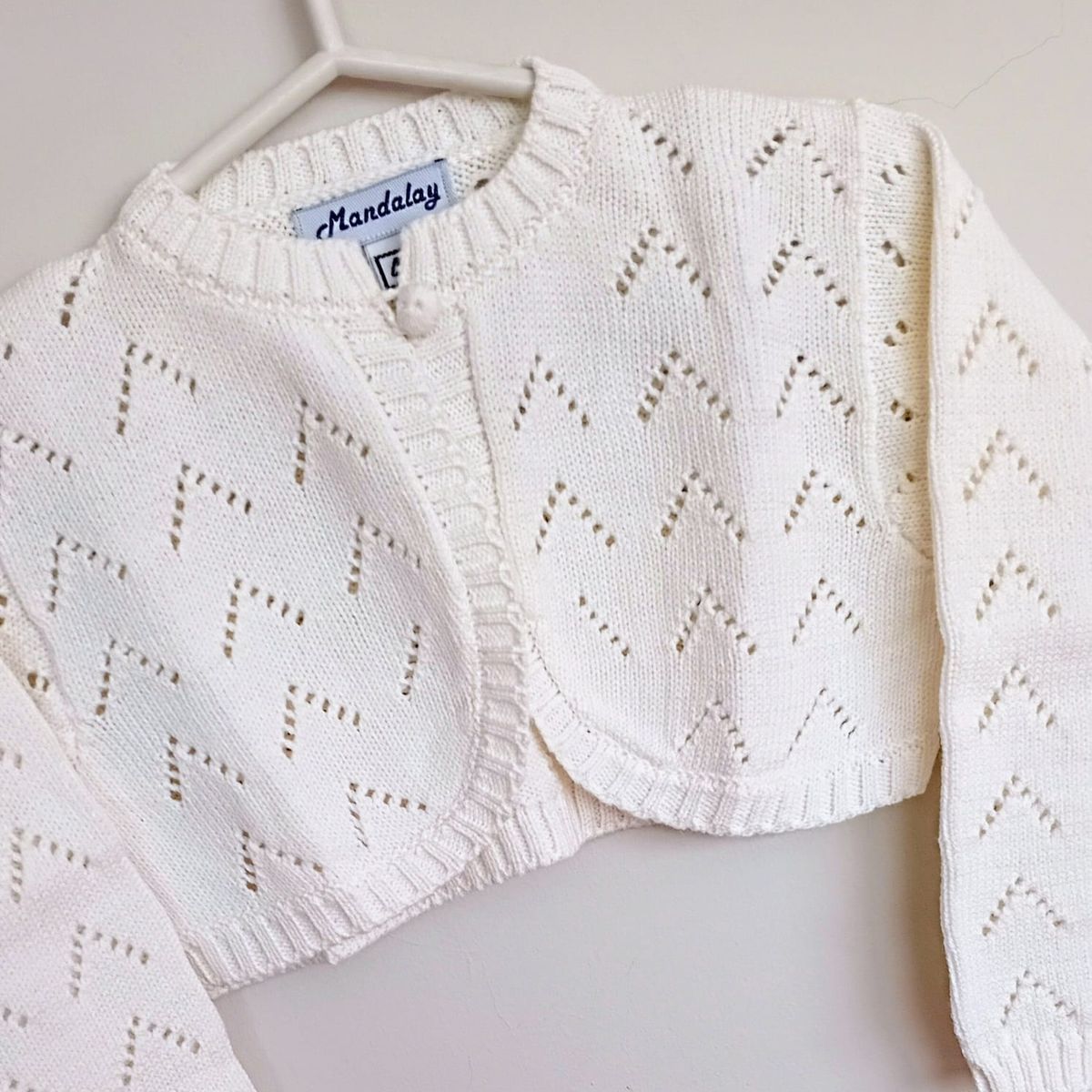 GENERICO - BOLERO CALADO NIÑA CHAQUETA CORTA