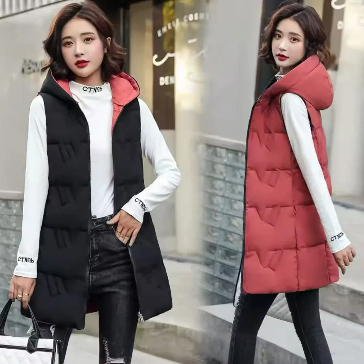 GENERICO - CHALECO REVERSIBLE PARA MUJER