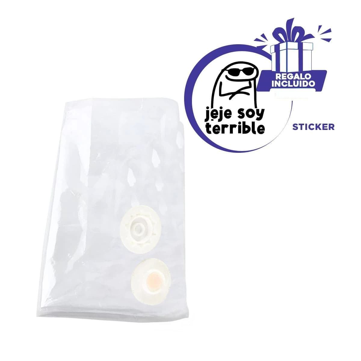 GENERICO - Pack2 Bolsa Compresora con Tapa en Naranja Y+Papel de Regalo