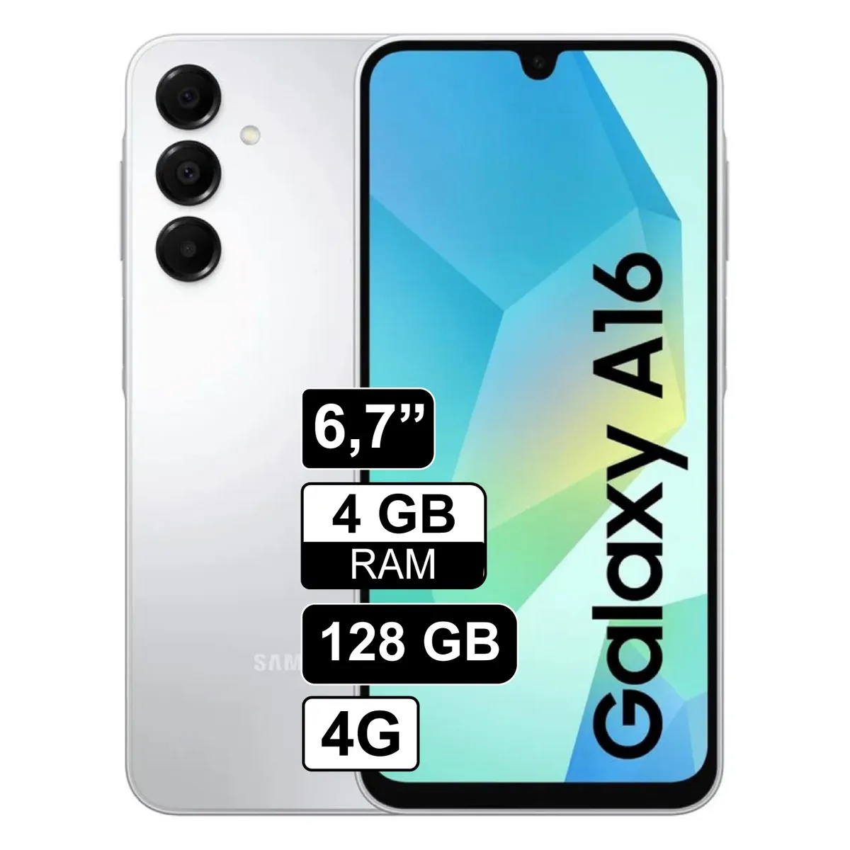 SAMSUNG - Celular Samsung Galaxy A16 4G 4GB+128GB - Blanco