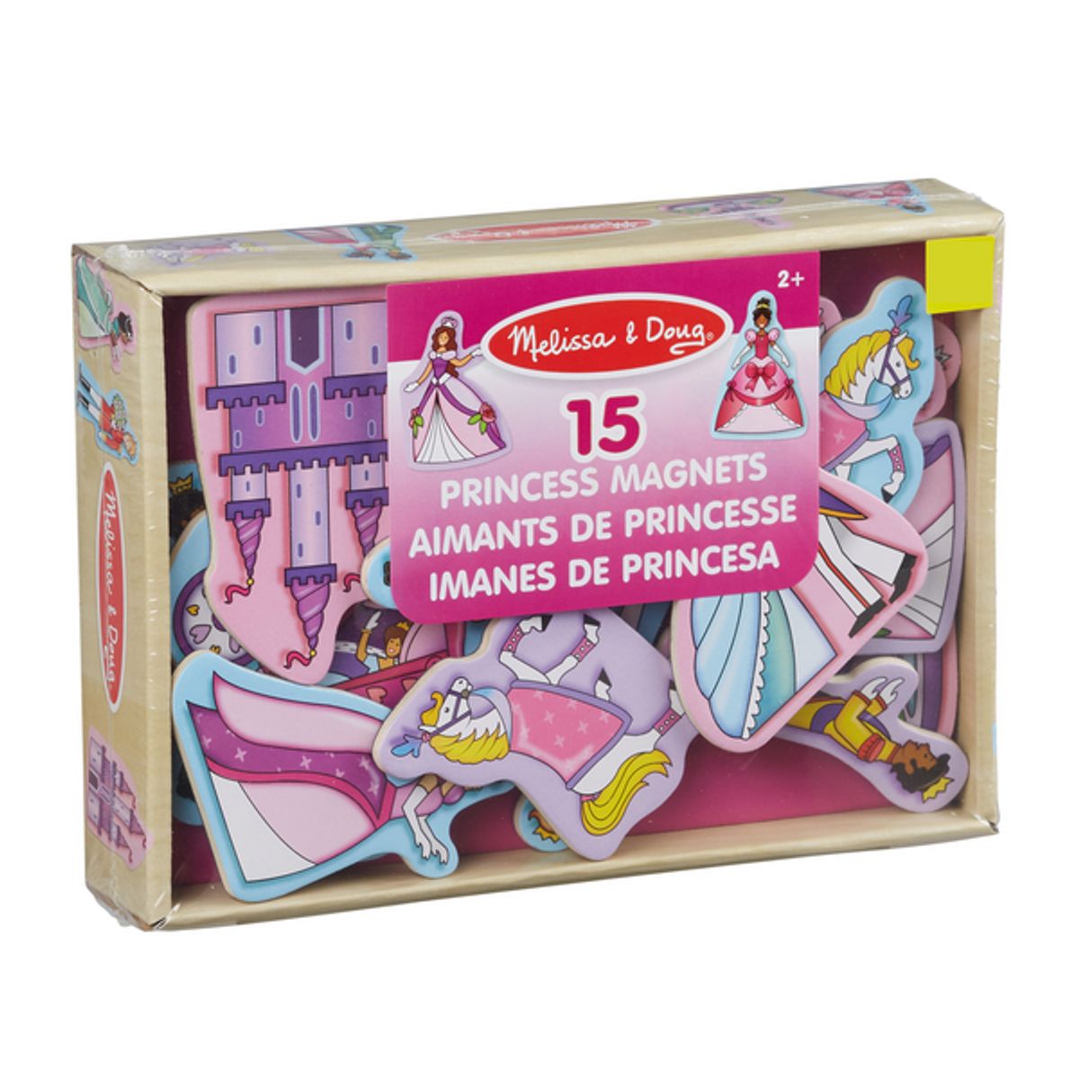MELISSA & DOUG - Imanes pequeños princesas de madera 15 piezas