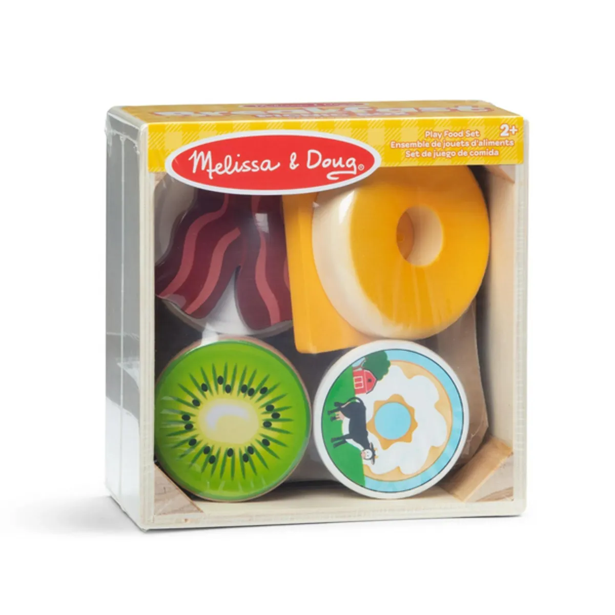 MELISSA & DOUG - Grupo de comida desayuno de madera 07 piezas