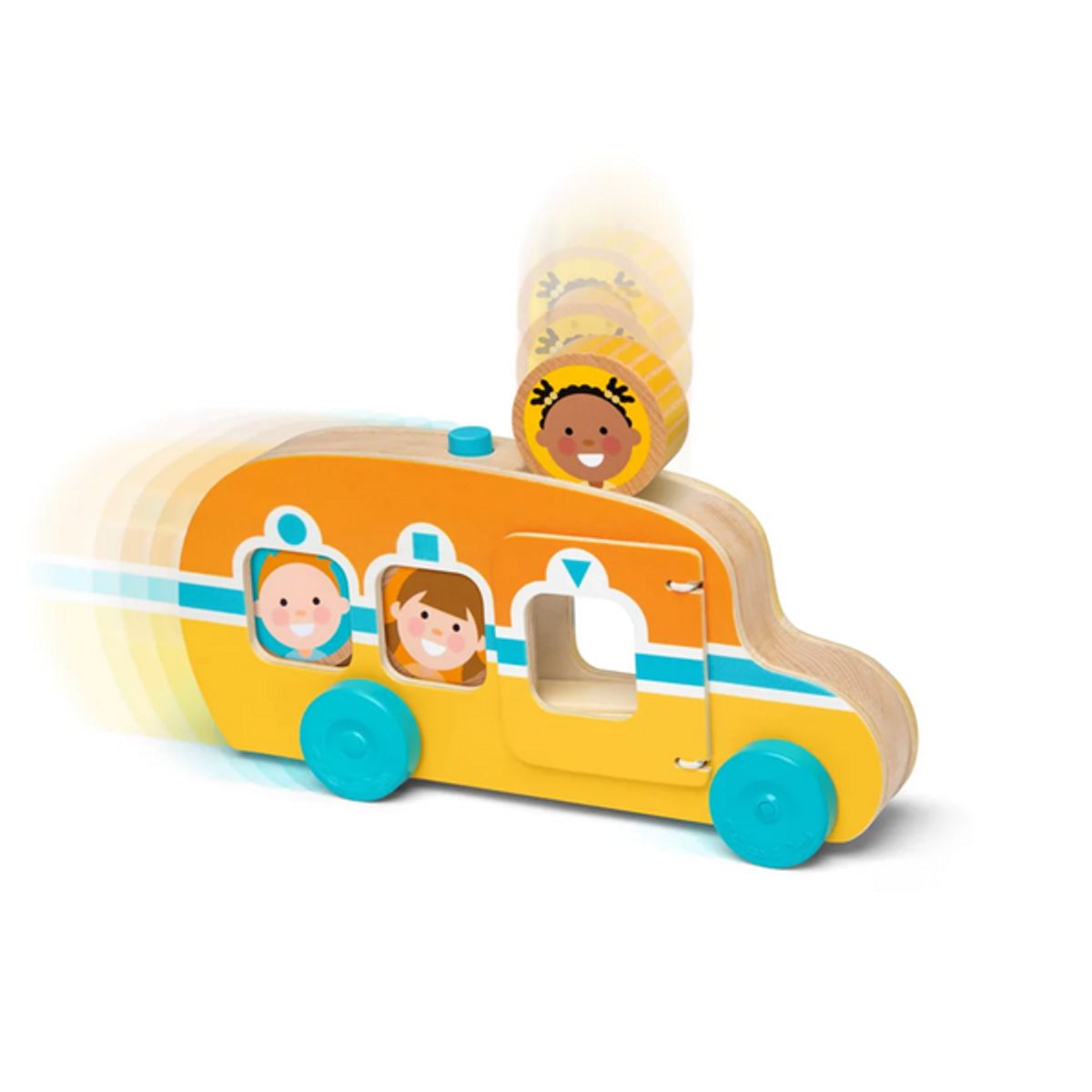MELISSA & DOUG - Bus escolar de madera Go Tots
