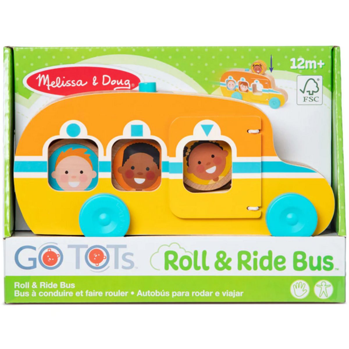 MELISSA & DOUG - Bus escolar de madera Go Tots