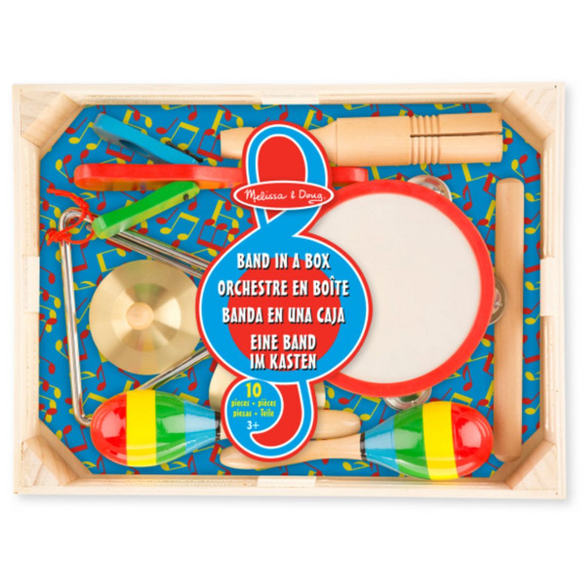 MELISSA & DOUG - Set musical clap de madera