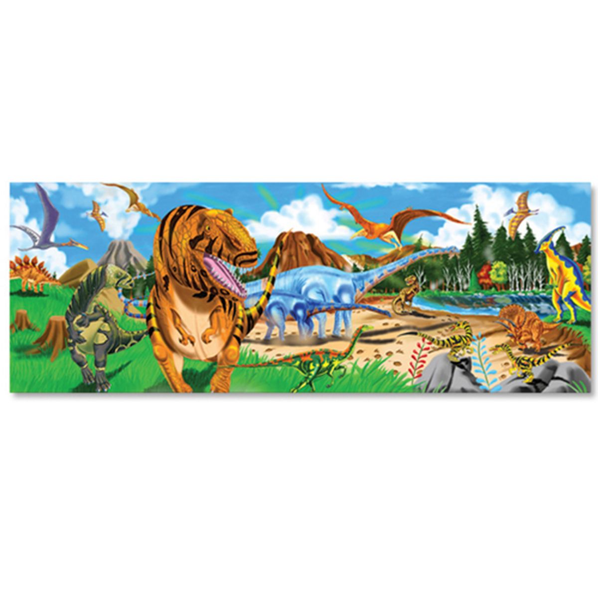 MELISSA & DOUG - Rompecabezas para piso 48 piezas dinosaurios