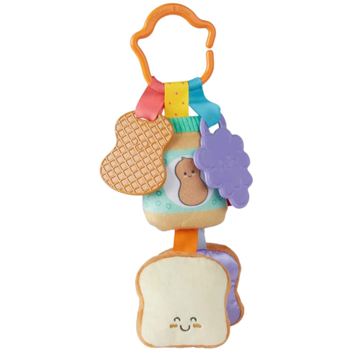 MELISSA & DOUG - Sonajero suave sandwich mantequilla de maní y mermelada