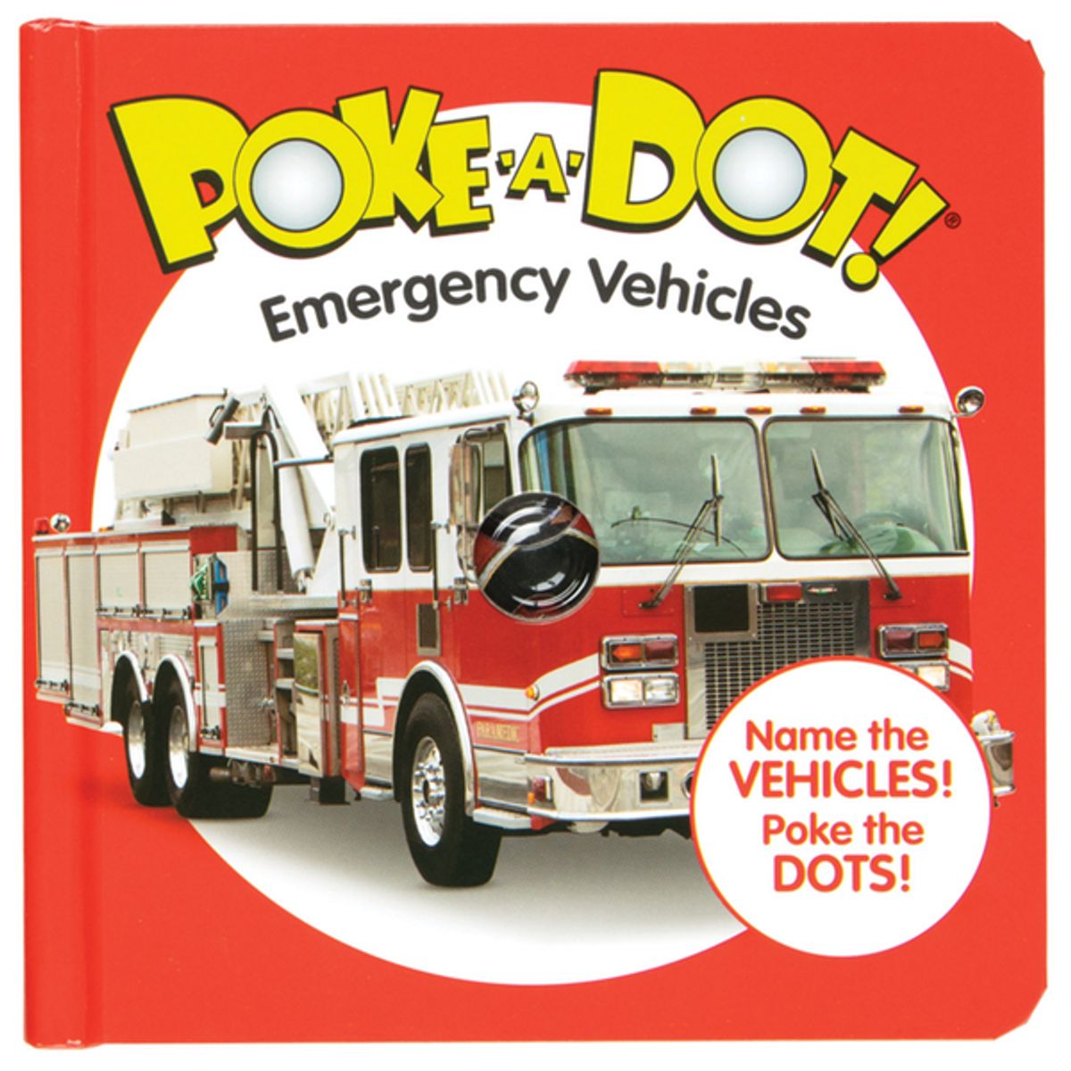 MELISSA & DOUG - Libro Poke a Dot vehículos de emergencia