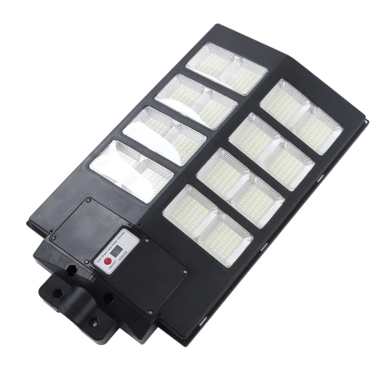 GENERICO - Foco Poste Luz Solar Exterior 400W 8 Placas + Control Remoto