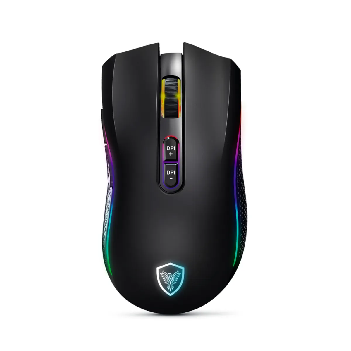 MICRONICS - Mouse Gamer Micronics Inalámbrico GM801-3M BT WIFI RECARGABLE DPI 4800