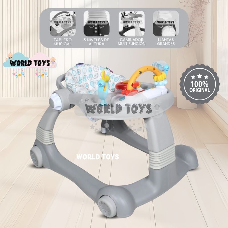 BABY - Andador Musical «BILON II» Edición Limitada Gray