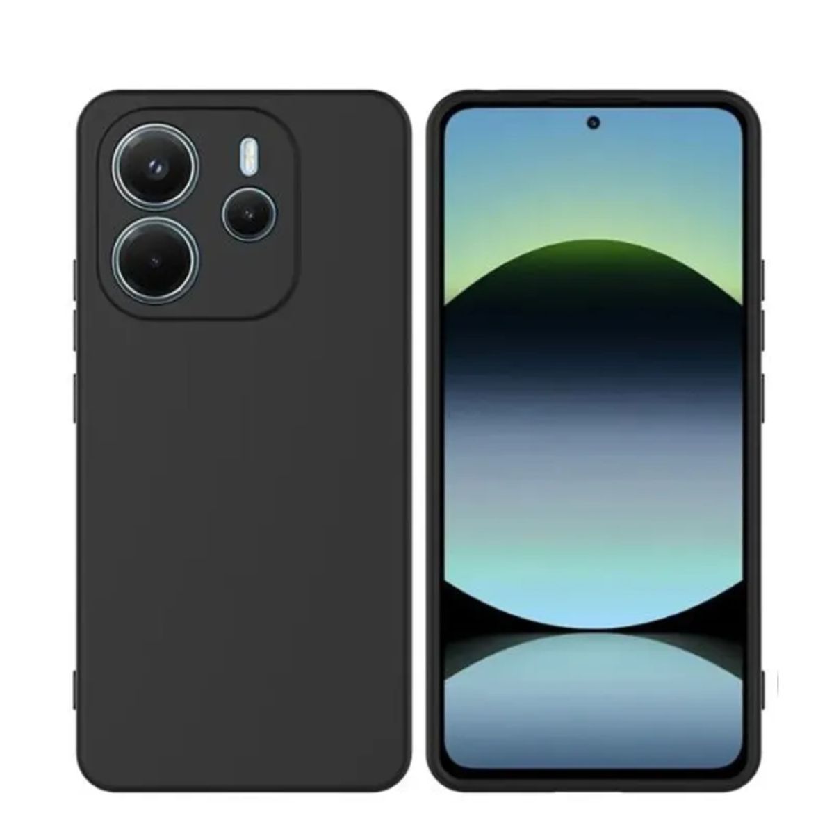 CASE - CASE SILICONA PARA XIAOMI NOTE 14S - NEGRO