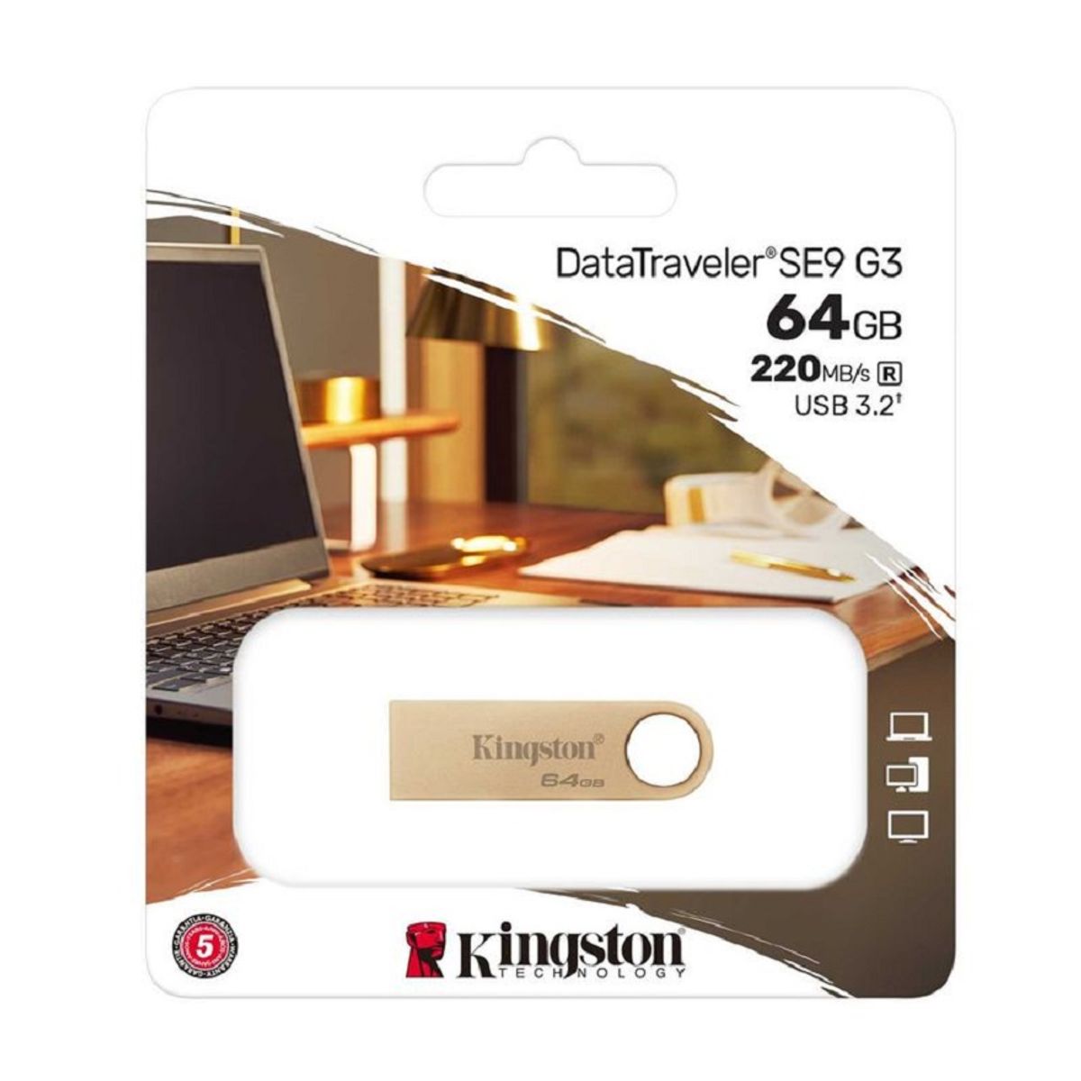 KINGSTON - memoria usb DataTraveler SE9 G3  de 64GB - USB 3.2