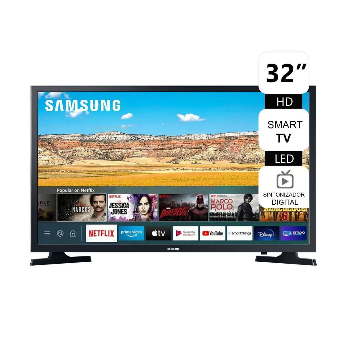 SAMSUNG - TELEVISOR SAMSUNG 32 HD SMART TV UN32T4202AGXPE